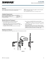 Preview for 1 page of Shure UA505-RSMA Manual