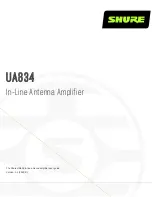 Shure UA834 User Manual preview