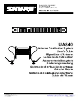 Shure UA840 User Manual предпросмотр