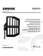 Preview for 1 page of Shure ua874V User Manual