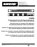 Shure UA888 User Manual preview