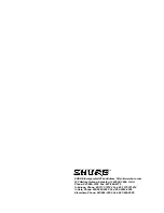 Preview for 8 page of Shure UHF KK User Manual Supplement