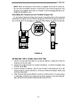 Предварительный просмотр 28 страницы Shure UHF WIRELESS microphone system User Manual