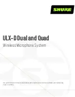 Shure ULXD4D Manual preview