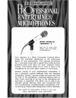 Preview for 1 page of Shure Unisphere B PE588B-CN User Manual