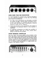 Preview for 5 page of Shure Vagabond PE52 User Manual