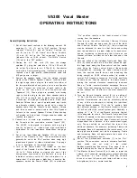 Preview for 5 page of Shure Vocal Master VA 300 Operating & Service Manual