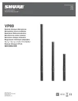 Shure VP89 User Manual preview