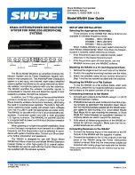 Preview for 1 page of Shure WA404 User Manual