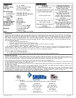 Preview for 4 page of SHURflo Comfort Air 275-3330 Installation And Operation Manual