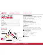 Предварительный просмотр 2 страницы Shurhold DUAL ACTION POLISHER User Manual