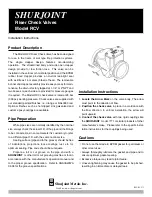 Shurjoint RCV Series Installation Instructions preview