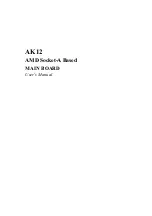 Preview for 1 page of Shuttle AK12 User Manual