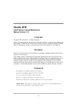 Preview for 2 page of Shuttle AT30 User Manual