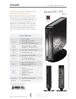 Preview for 1 page of Shuttle Barebone XS 35V2 Product Specification