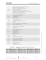 Preview for 6 page of Shuttle Barebone XS 35V2 Product Specification