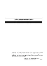 Preview for 1 page of Shuttle CV18 Installation Manual