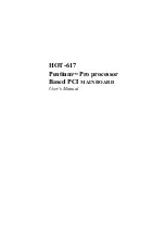 Shuttle HOT-617 User Manual preview