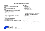 Preview for 3 page of Shuttle HOT-623 Installation Manual