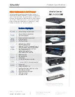 Preview for 2 page of Shuttle M 2000M Overview