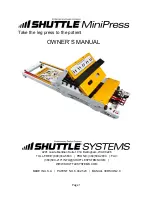 Shuttle MiniPress Owner'S Manual preview