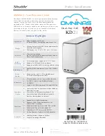 Shuttle Omninas KD21 Product Specifications preview