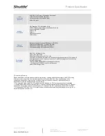 Preview for 8 page of Shuttle SH61R4 Product Specification