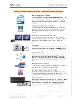 Preview for 2 page of Shuttle X27D Specifications