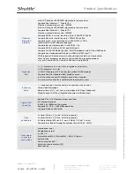 Preview for 8 page of Shuttle XPC Barebone SH67H3 Product Specification