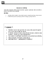 Preview for 87 page of SHX 30OF2000 Operating Manual