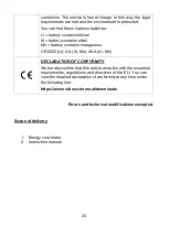 Preview for 24 page of SHX SHX-PM05FW Operating Instructions Manual