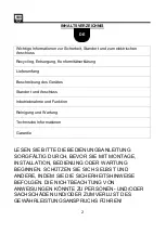 Preview for 2 page of SHX SHX02HS2000 Operating Manual