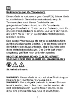 Preview for 3 page of SHX SHX02HS2000 Operating Manual