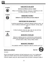 Preview for 72 page of SHX SHX03HS800 Operating Manual