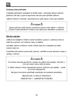 Preview for 87 page of SHX SHX07KV2000 Operating Manual