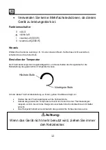 Preview for 12 page of SHX SHX16HL2000 Operating Manual