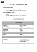 Preview for 121 page of SHX SHX37PTC2000LD Operating Manual