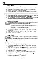 Preview for 11 page of SHX SHX85PAN2001F Operating Instructions Manual