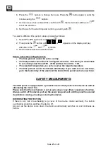 Preview for 27 page of SHX SHX85PAN2001F Operating Instructions Manual