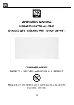 Preview for 25 page of SHX SHXA1000-WIFI Operating Manual