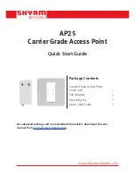 Предварительный просмотр 1 страницы SHYAM Networks AP25-1C-E Quick Start Manual