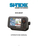 Preview for 1 page of Si-tex SVS-460 Operation Manual