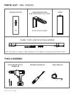 Preview for 3 page of SI Veil Tracks Installation Instructions Manual