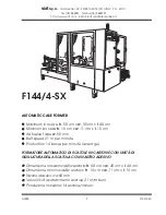 Предварительный просмотр 3 страницы siat F144 Instruction Manual