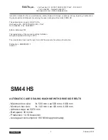 Preview for 2 page of siat SM44 HS Instruction Manual And Spare Parts List