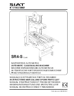 Предварительный просмотр 1 страницы siat SR4-S Type A Instruction Manual And Spare Parts List