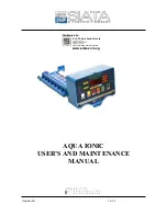 SIATA AQUA IONIC User And Maintenance Manual preview