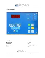 Preview for 5 page of SIATA Aqua Timer Plus Use And Maintenance Manual