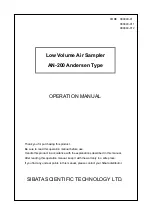 Preview for 1 page of Sibata Andersen AN-200 Operation Manual