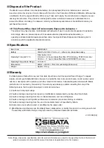 Preview for 4 page of Sibata BU-24L Operation Manual